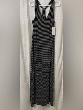 Athleta Striped Black & White Getaway Dress